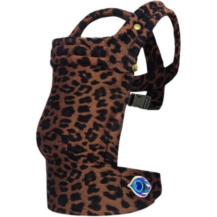 Leopard Print Hands-Free Crossbody Utility Bottle Carrier